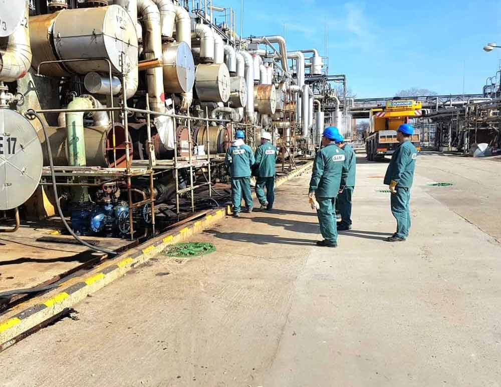 General repairs of petrochemical plants